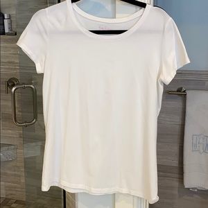 Basic White Lilly Tee Shirt Size Medium